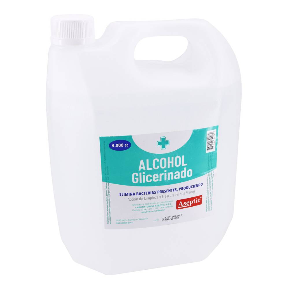 Alcohol Aseptic Glicerinado 4000 ml
