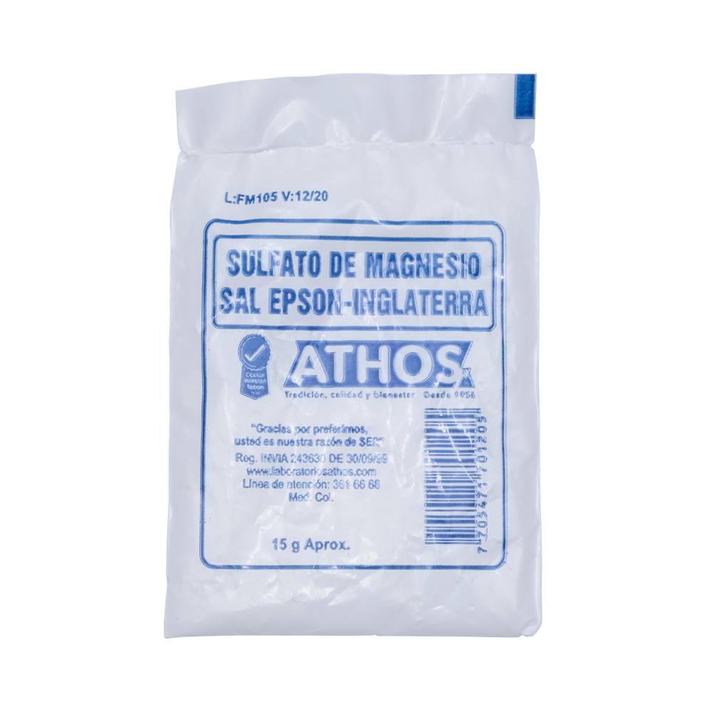 Sulfato de Magnesio Athos 15 g 30 Sobres