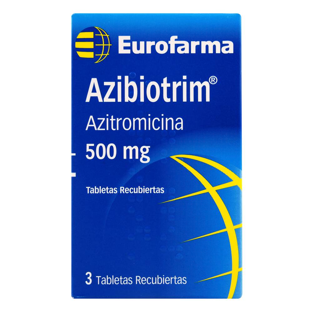 Azibiotrim Azitromicina 500 mg 3 Tabletas