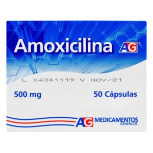 Amoxicilina 500 mg 50 Cápsulas AG
