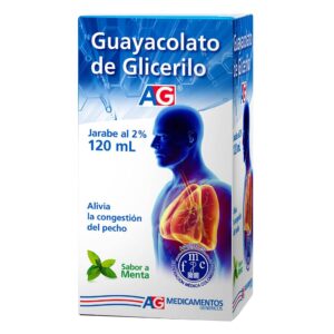 Guayacolato de Glicerilo Jarabe Al 2% AG Sabor Menta 120 ml