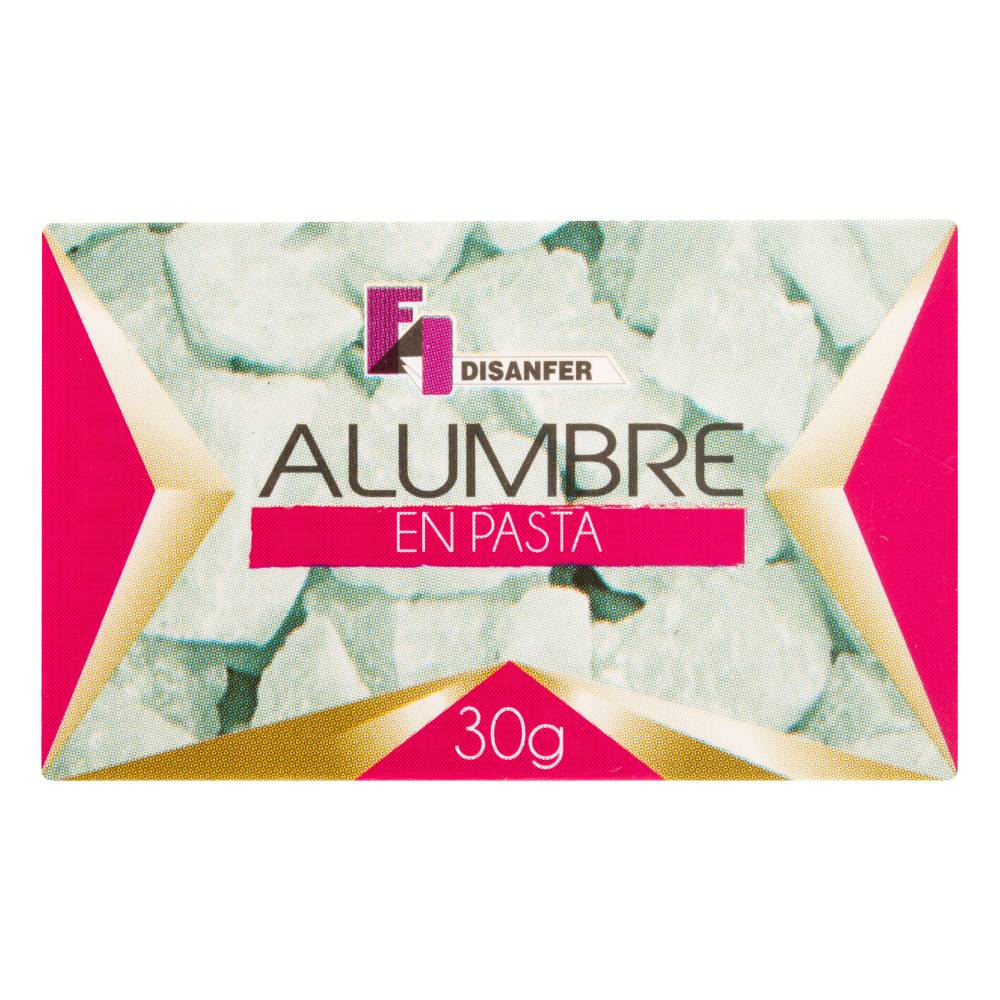 Alumbre En Pasta Natural Disanfer 30 g