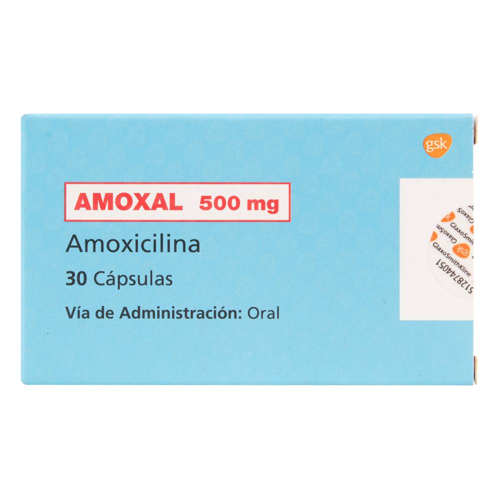 Amoxal Amoxicilina 500 mg 30 Cápsulas
