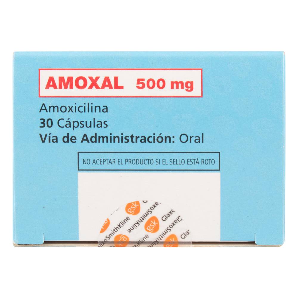 Amoxal Amoxicilina 500 mg 30 Cápsulas - Imagen 2