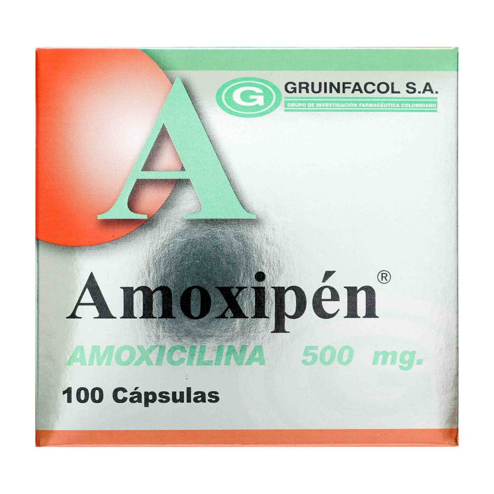 Amoxipen Amoxicilina 500 mg 100 Cápsulas
