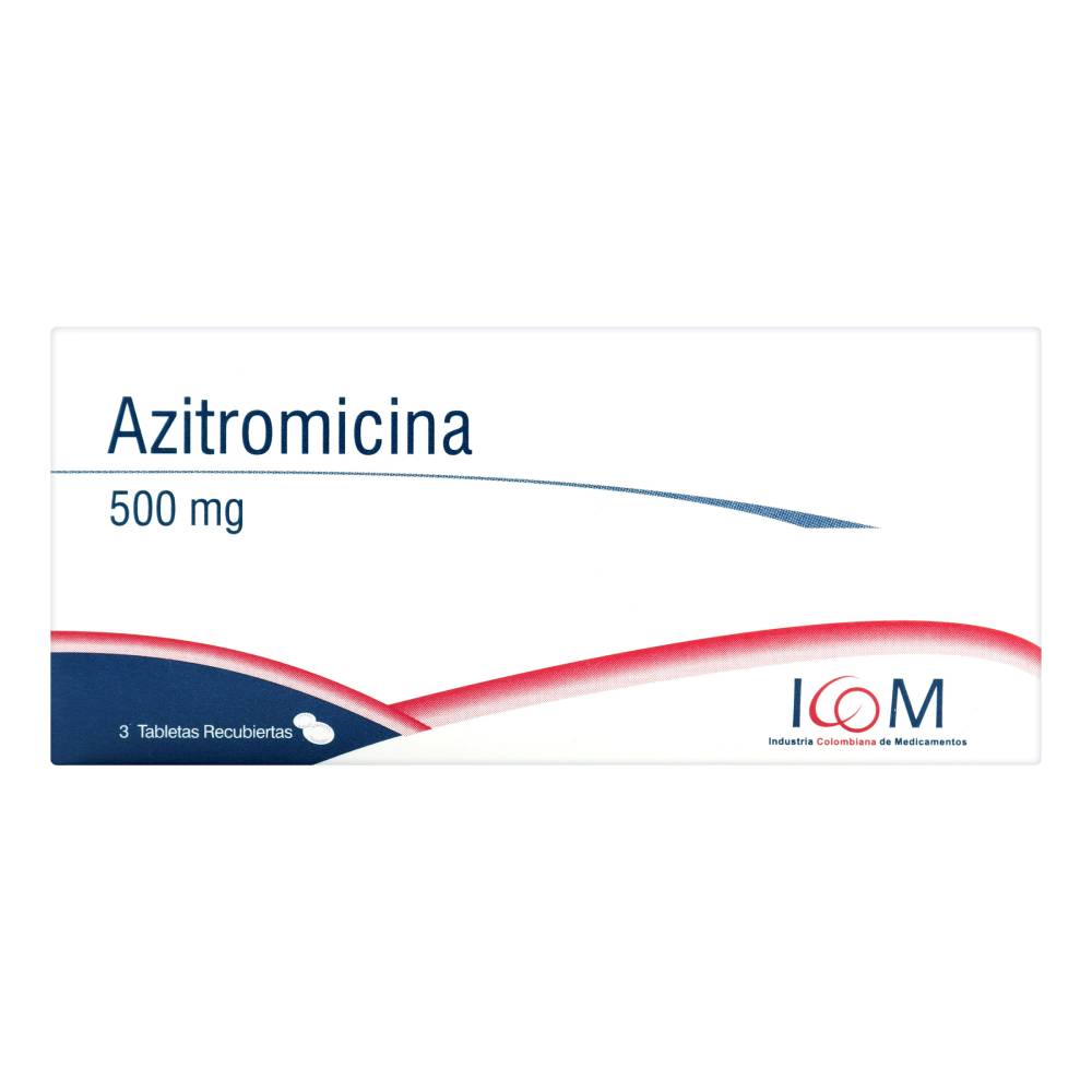 Azitromicina 500 mg 3 Tabletas ICOM