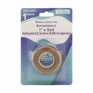 Venda Elastica Autoadhesiva AlfaSafe Color Piel 1 X 5