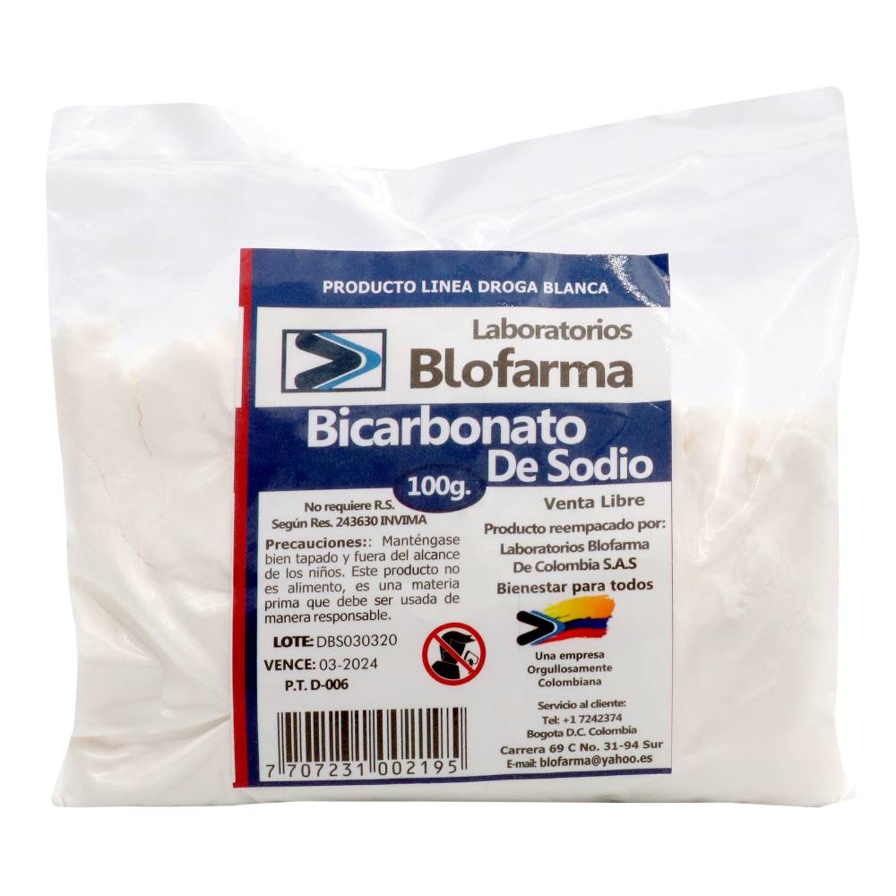 Bicarbonato De Sodio Blofarma 100 g