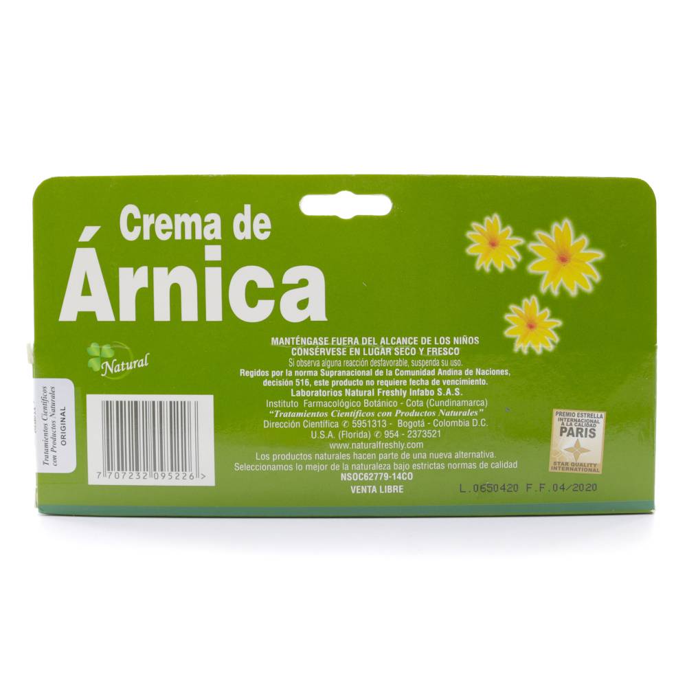 Crema De Arnica Freshly 80 g - Imagen 2