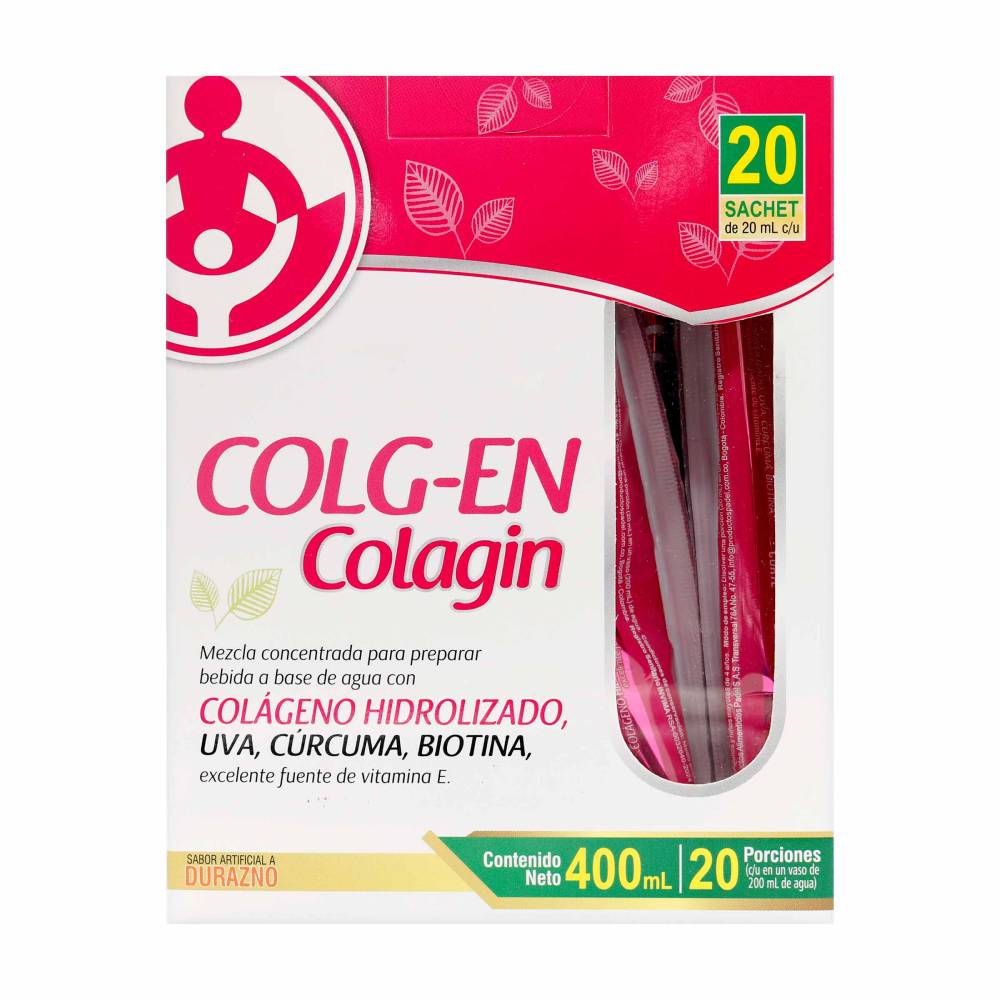 Colágeno Hidrolizado Colg-En Colagin 20 Sobres 20 ml