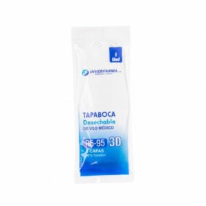 Tapabocas Inverfarma Adulto R5-95 3D Blanco