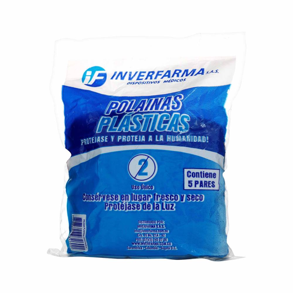 Polainas Plasticas inverfarma 5 Pares