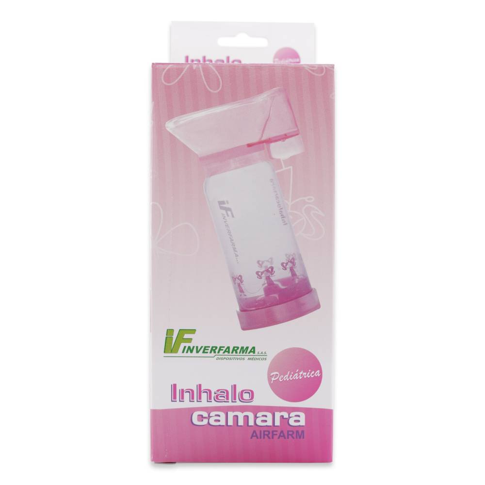 Inhalo Camara Pedíatrica Rosada Inverfarma