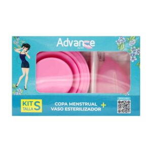 Kit Copa Menstrual y Vaso Estérilil Talla S