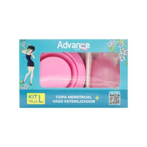 Kit Copa Menstrual y Vaso Estérilil Talla L