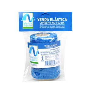 Venda Cohesiva No Tejida Color Azul 3 X 4.5 m