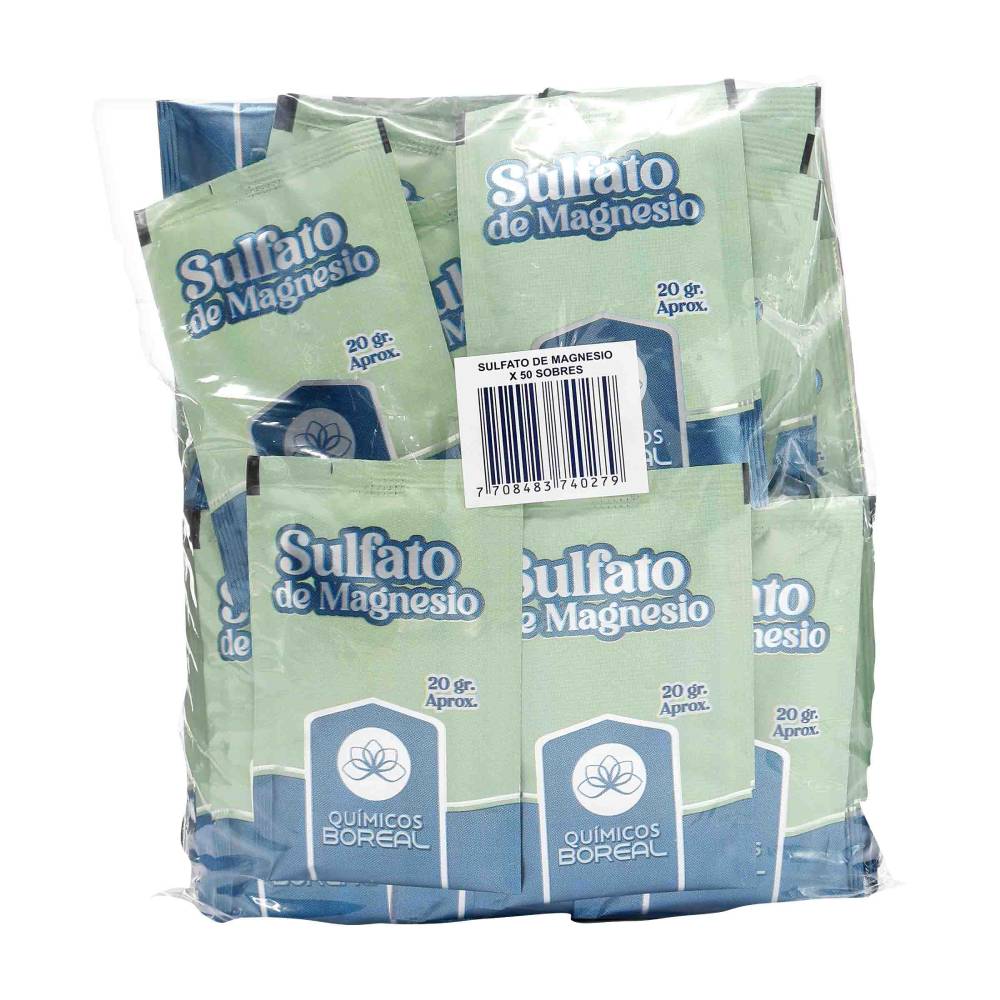 Sulfato de Magnesia Boreal 20 g 50 Sobres