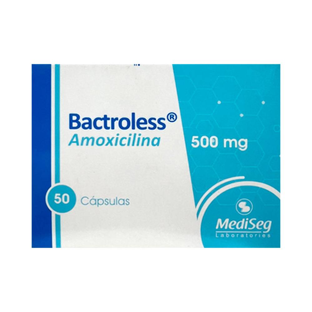 Bactroless Amoxicilina 500 mg 50 Cápsulas