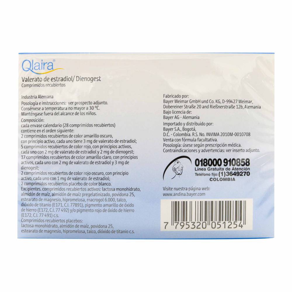 Qlaira 28 Tabletas - Imagen 2