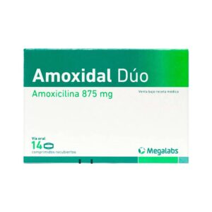 Amoxidal Duo Amoxicilina 875 mg 14 Tabletas