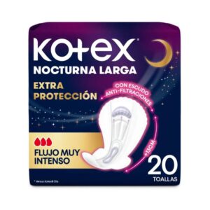 Toallas Kotex Nocturna Extraproteccion 20 Unidades