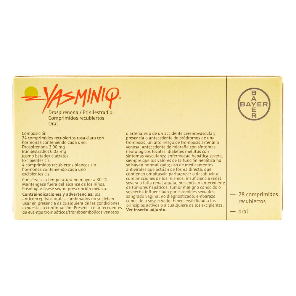 Yasminiq 28 Tabletas - Imagen 2