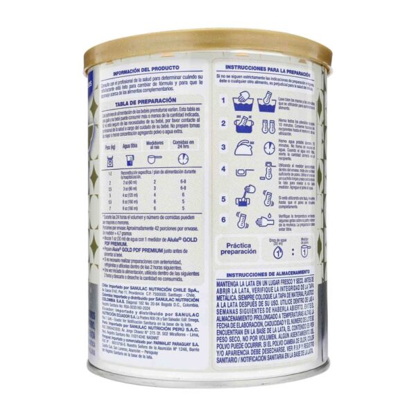 Alula Gold Premium PDF 400 g - Drogueria Farmaweb