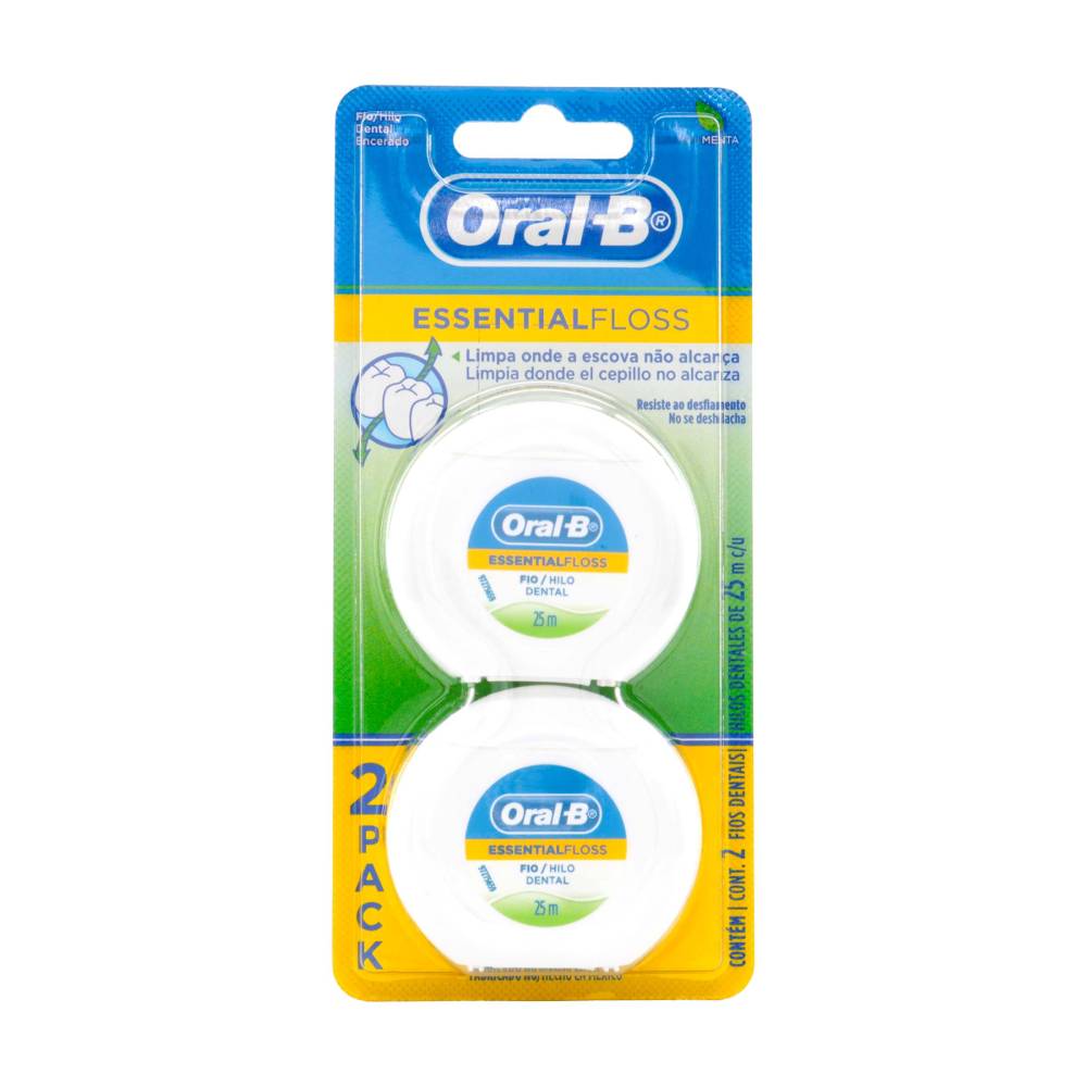 Seda Dental Oral B Pro Essential Floss 2 Unidades 25 Metros