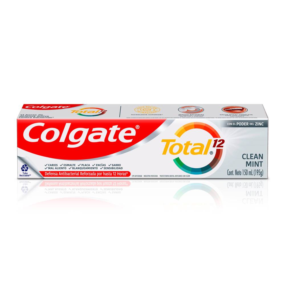 Crema Colgate Total 12 Clean Mint 150 ml