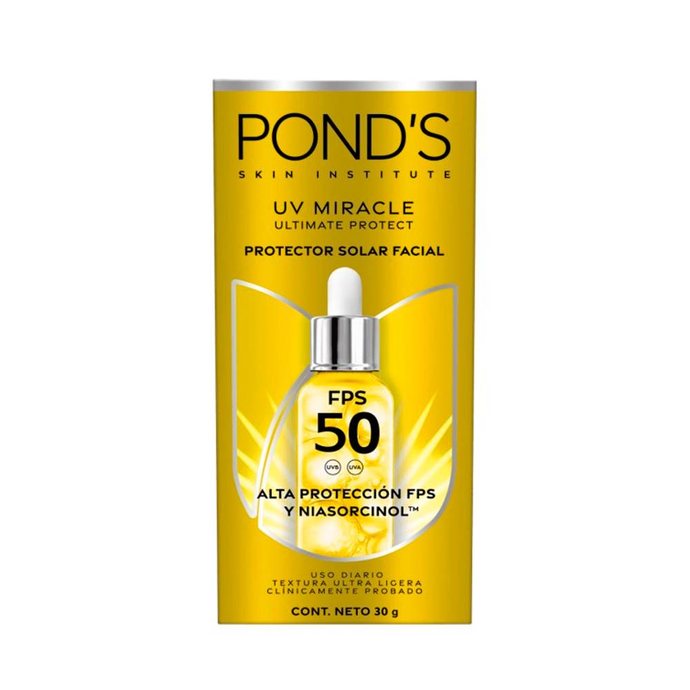 Protector Solar Facial Ponds Serum UV Miracle 30 g