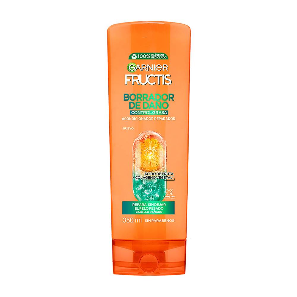Acondicionador Fructis Borrador De Daño Control Grasa 350 ml