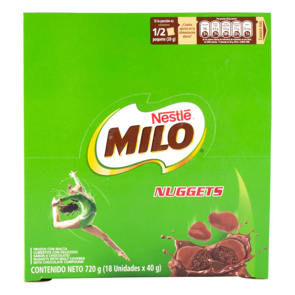 Milo Nuggets 18 Sobres 40 g - Imagen 3