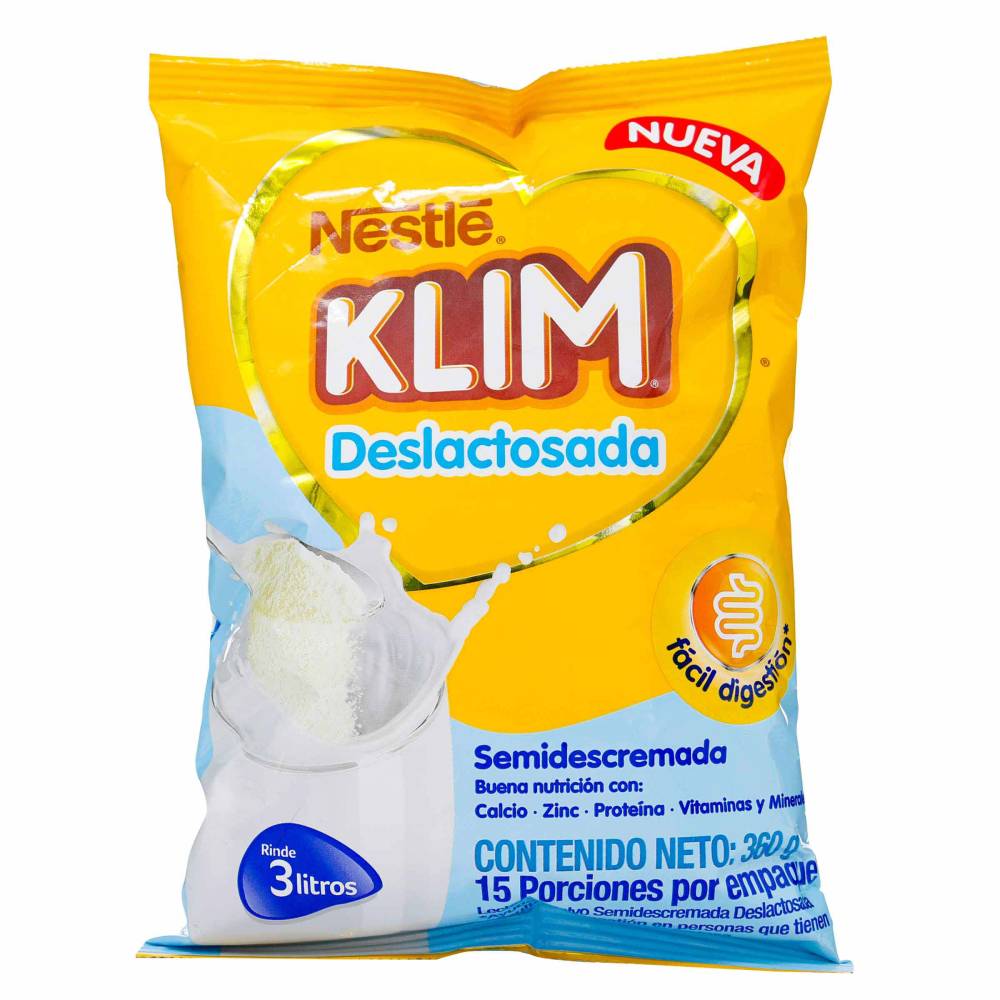 Leche Klim Deslactosada Semidescremada 360 g