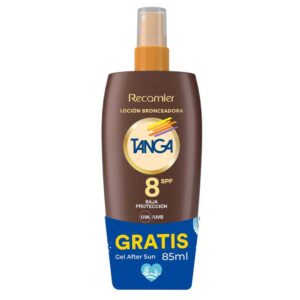 Locion Bronceadora Tanga SPF 8 185 Ml + Gel After Sun 85 ml