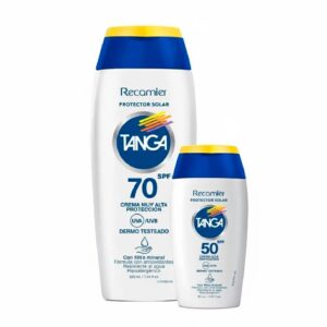 Bloqueador Solar Tanga SPF 70 220 Ml + Protector Solar 85 ml