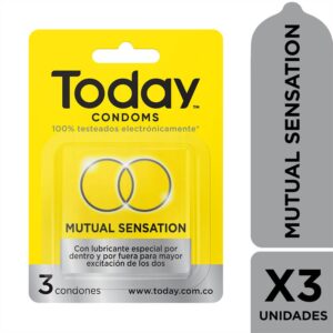 Condones Today Mutual Sensation 3 Unidades