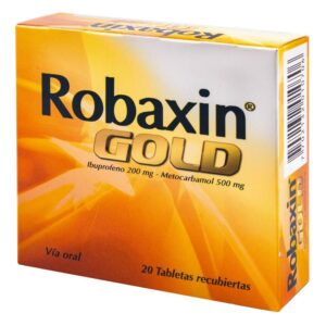 Robaxin Gold 20 Tabletas Ibuprofeno 200 mg + Metocarbamol 500 mg