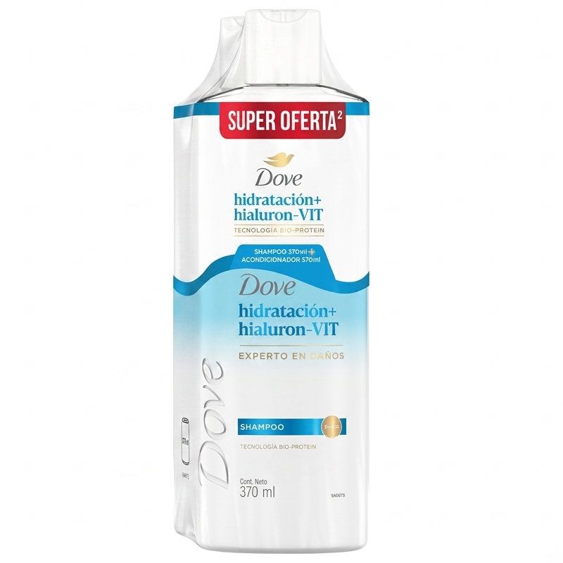 Shampoo Dove Hidratación Hialuron +Acondicionador 370 Ml