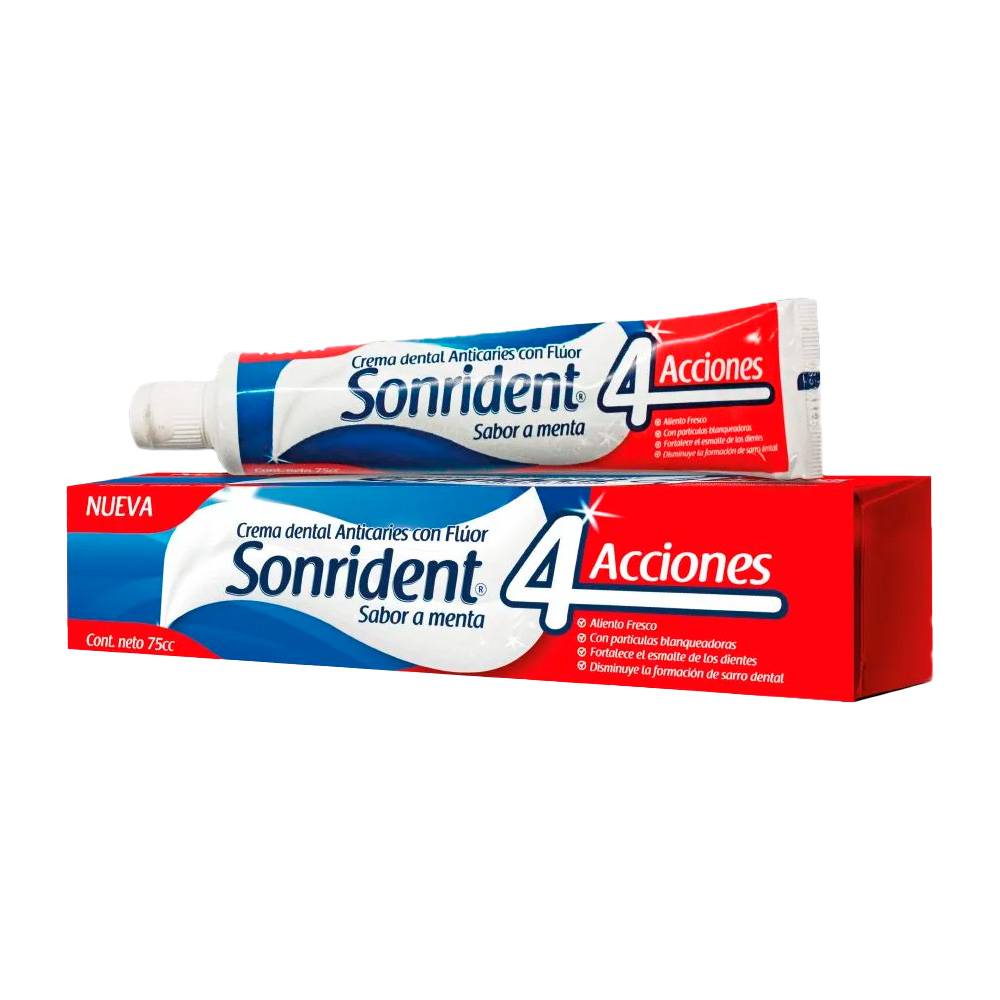 Crema Dental Anticaries Sonrident Menta 75 ml