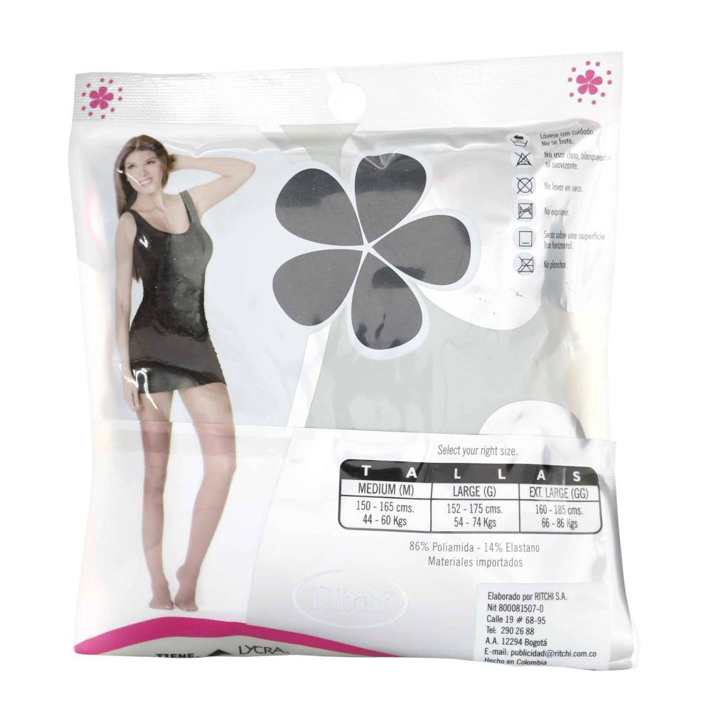 Medias Pantalon Ritchi Chic Descanso Color Negro Talla M - Imagen 2