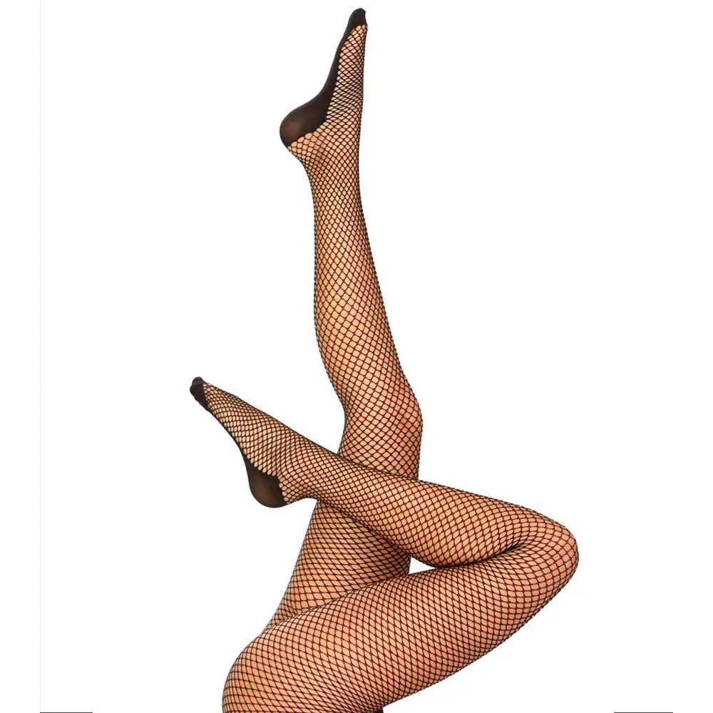 Panty Medía Samsara Malla Rombos Color Negro Tallla L/XL