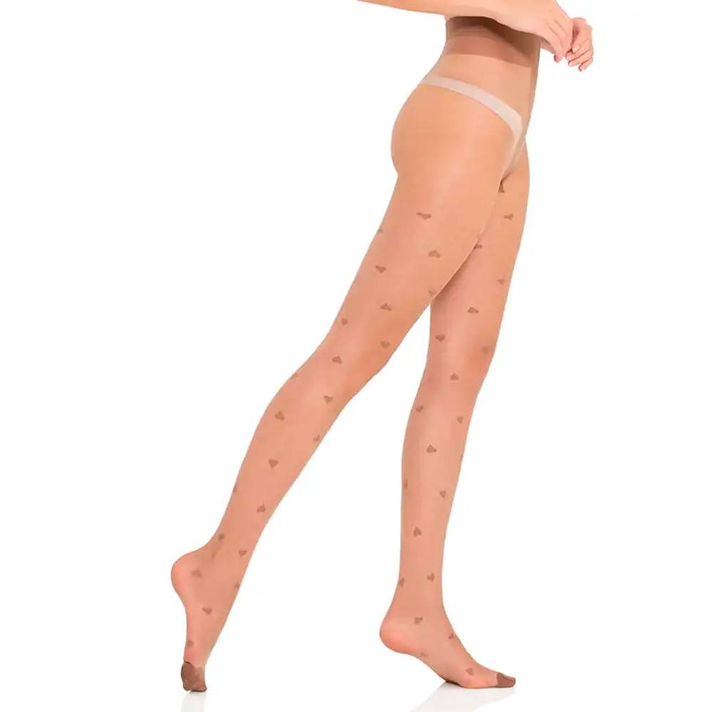 Panty Medía Samsara Diseño Inlove Color Piel Talla XL