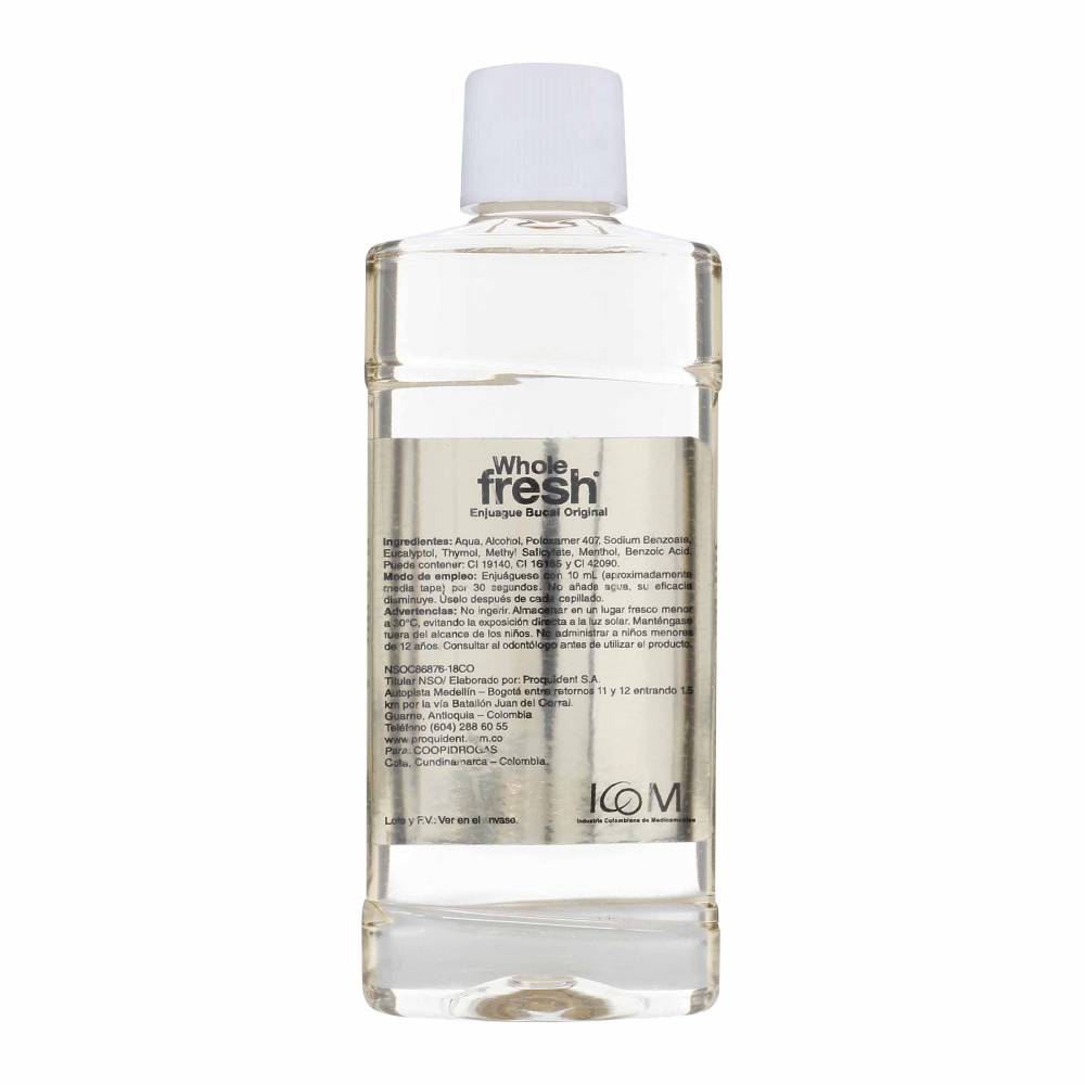 Enjuague Bucal Whole Fresh Original ICOM 60 ml - Imagen 3