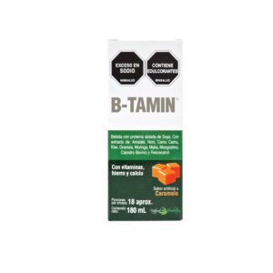 B-Tamin Jarabe Caramelo 180Ml Vitaminas, Hierro y Calcio