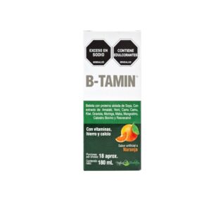B-Tamin Jarabe Naranja 180Ml Icom Vitaminas, Hierro y Calcio