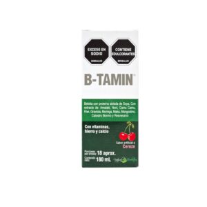 B-Tamin Jarabe Cereza 180Ml Icom Vitaminas, Hierro y Calcio