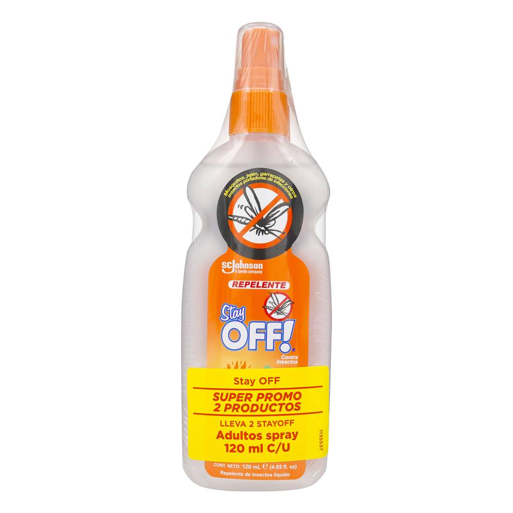 2 Repelentes Stay off Adultos 120 ml