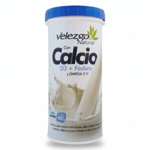 Calcio D3 + Fosforo + Omega 3 Velezgo Natural Vainilla 400g