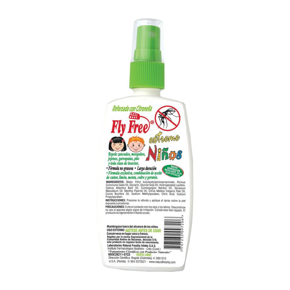 Repelente Fly Free Extreme Niños 120 ml - Imagen 2