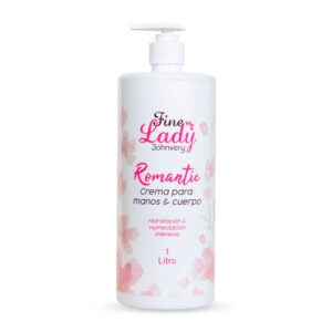 Crema Para Manos Y Cuerpo Fine Lady Romantic 1000 ml
